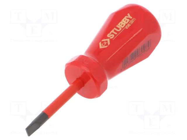 Screwdriver; insulated,slim; slot; SL 5; Blade length: 46mm; 1kVAC C.K CK-T48344-055