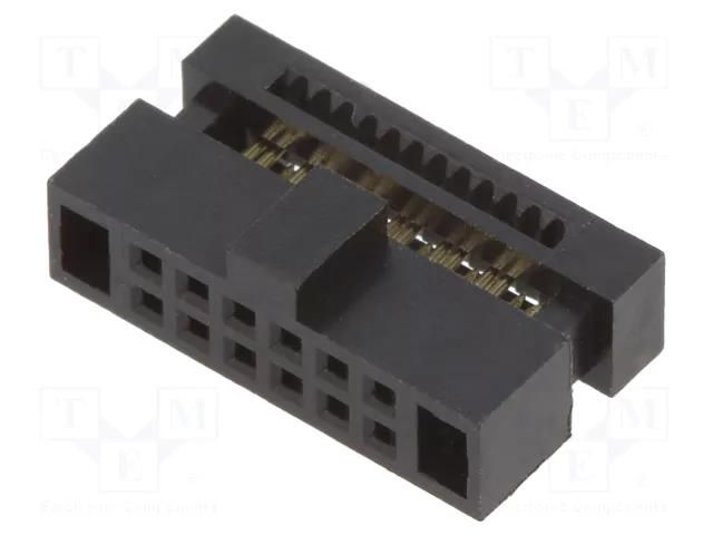 Connector: pin strips; plug; Minitek127®; female; PIN: 12; straight AMPHENOL COMMUNICATIONS SOLUTIONS 20021444-00012T4LF