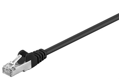 CAT 5e Patch Cable, F/UTP, black, 3 m - copper-clad aluminium wire (CCA) 68660