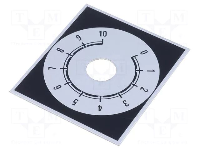 Scale; Range: 0 ÷ 10; 48x42mm; Øhole: 10mm; aluminium SUPERTRONIC 220.201