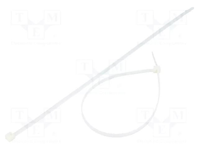 Cable tie; L: 280mm; W: 4.8mm; natural; polyamide; 222N; Ømax: 76mm FIX&FASTEN FIX-S-4.8X280S/N
