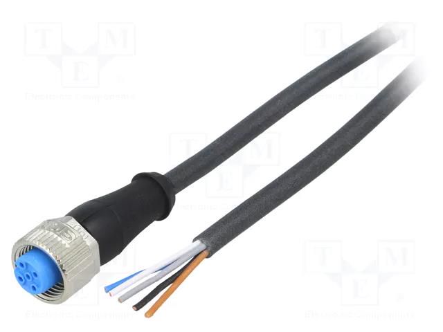 Cable: for sensors/automation; M12; PIN: 5; straight; 5m; plug; 4A; Y SICK YF2A15-050UB5XLEAX