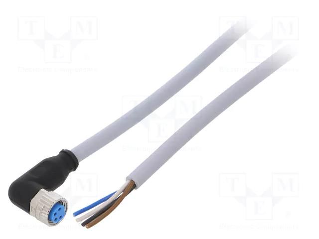 Cable: for sensors/automation; M8; PIN: 4; angled; 5m; plug; 60VDC SICK YG8U14-050VA3XLEAX