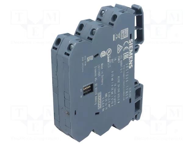 Converter: analog signals; for DIN rail mounting; 24÷240VDC SIEMENS 3RS7006-1FW00