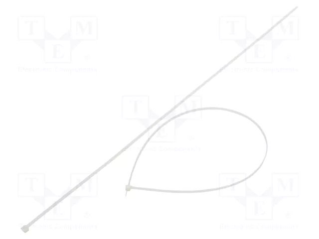 Cable tie; L: 650mm; W: 4.8mm; natural; polyamide; 222N; Ømax: 195mm FIX&FASTEN FIX-S-4.8X650/N