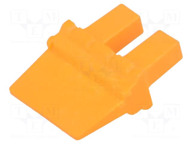 Secondary lock; male; PIN: 8; orange; DTM DEUTSCH WM8P
