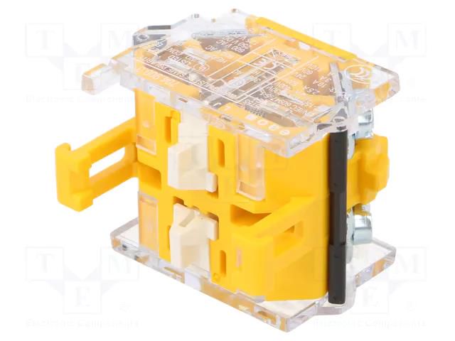 Contact block; 22mm; OptoHiT; -40÷55°C; front fixing; 500VAC; 10A EAO 704.900.3
