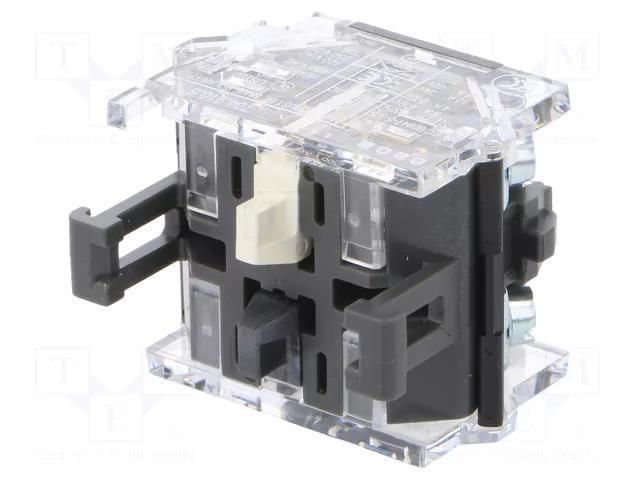 Contact block; 22mm; OptoHiT; -40÷55°C; front fixing; 500VAC; 10A EAO 704.910.5