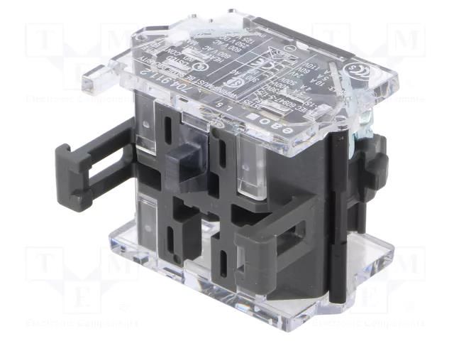 Contact block; 22mm; OptoHiT; -40÷55°C; front fixing; Contacts: NC EAO 704.911.2