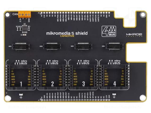 Multiadapter; prototype board; Add-on connectors: 4 MIKROE MIKROE-3632