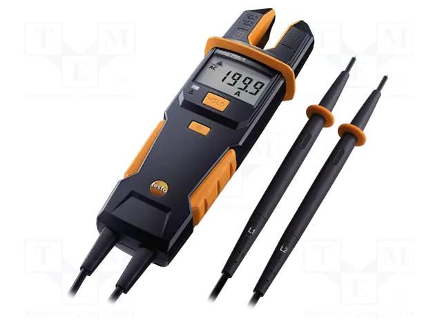 Tester: electrical; VAC: 6÷600V; I AC: 100mA÷200A; R range: 1÷100kΩ TESTO TESTO755-1