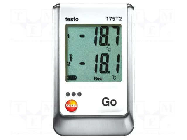 Data logger; temperature; IP65; ±0.5%@(-35°C÷55°C); 89x53x27mm TESTO TESTO175-T2