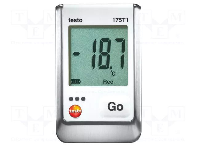 Data logger; temperature; IP65; ±0.5°C@(-35°C÷55°C); 89x53x27mm TESTO TESTO175-T1