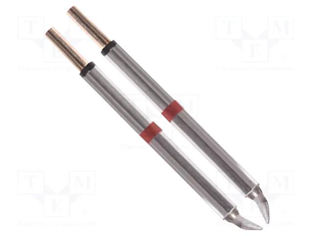 Tip; bent chisel; 1.78mm; 420÷475°C; for hot tweezers; 2pcs. THERMALTRONICS M80TZ018B