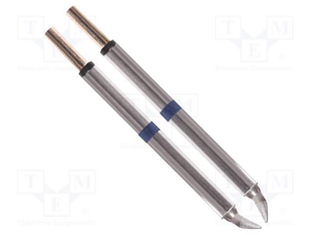 Tip; bent chisel; 1.78mm; 325÷358°C; for hot tweezers; 2pcs. THERMALTRONICS M60TZ018B