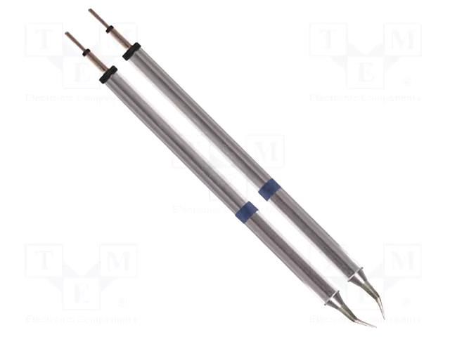 Tip; bent conical; 0.25mm; 325÷358°C; for hot tweezers; 2pcs. THERMALTRONICS K60TZ003