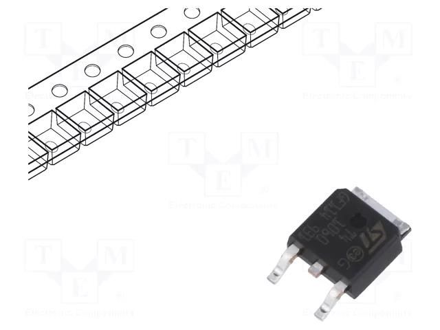 Triac; 600V; 4A; DPAK; Igt: 10mA STMicroelectronics T410-600B-TR