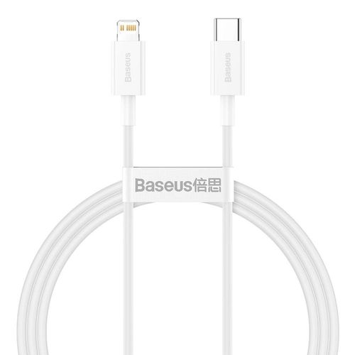 Baseus Superior Series USB-C / Lightning PD 20W 1 m cable - white, Baseus 6953156205314 6953156205314