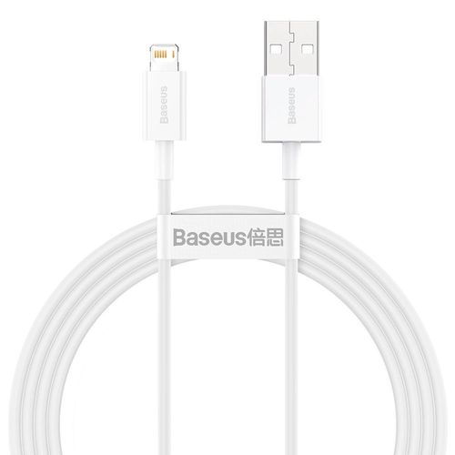 Baseus Superior USB - Lightning cable 2.4A 1.5 m White (CALYS-B02), Baseus 6953156205444 6953156205444