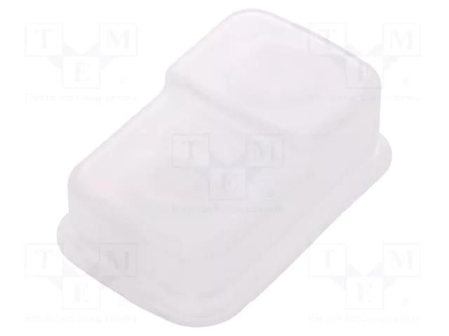 Cover; 22mm; Harmony XB4; Ø22mm; transparent; silicone SCHNEIDER ELECTRIC ZBA710