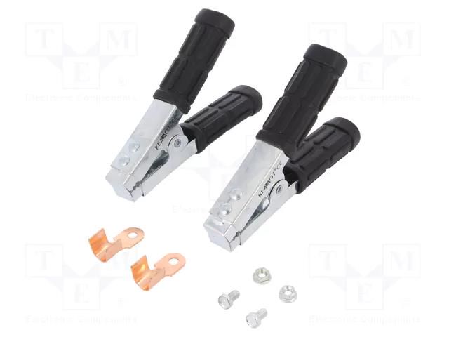 Crocodile clip; 600A; Grip capac: max.300mm; Overall len: 165mm AXIOMET ZAC-0411