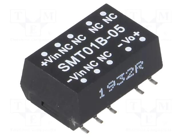 Converter: DC/DC; 1W; Uin: 18÷36VDC; Uout: 5VDC; Iout: 20÷200mA; SMT MEAN WELL SMT01B-05