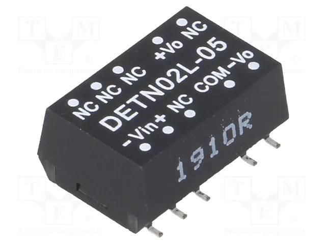 Converter: DC/DC; 2W; Uin: 4.5÷5.5VDC; Uout: 5VDC; Uout2: -5VDC; SMT MEAN WELL DETN02L-05