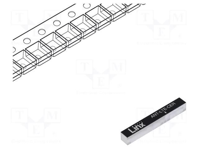 Antenna; 2G,3G,4G,LTE; linear; SMD; 50Ω; 37x5x5mm; -40÷85°C LINX TECHNOLOGIES ANT-LTE-CER-T