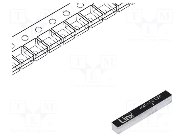Antenna; 2G,3G,4G,LTE; linear; SMD; 50Ω; 37x5x5mm; -40÷85°C; male LINX TECHNOLOGIES / TE Connectivity ANT-LTE-CER-T