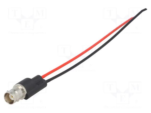 Test lead; BNC socket,free end; Urated: 500V; black,red MUELLER ELECTRIC BU-P4969