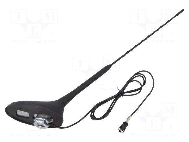 Antenna; car top; 0.4m; AM,FM; Citroën,Peugeot,Toyota; 1.2m; 75Ω ESOL ANT.56
