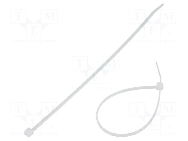 Cable tie; L: 160mm; W: 2.5mm; natural; polyamide; 80N; Ømax: 41mm FIX&FASTEN FIX-S-2.5X160/N