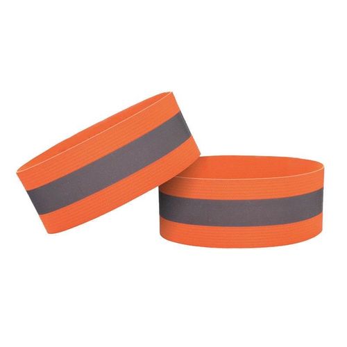 Reflective armband bicycle running velcro 4cm orange, Hurtel 5907769325304 5907769325304