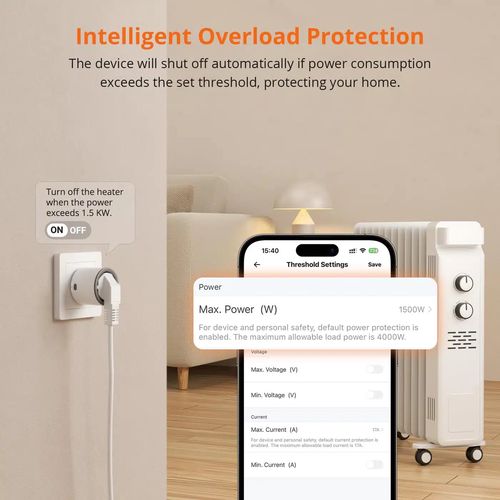 Nutipistikupesa, ZigBee, 16A, 230Vac S60 6920075743005