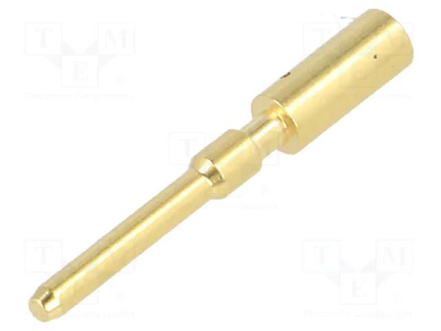 Contact; male; 1.5mm; gold-plated; 2.5mm2; M12 Power; crimped HUMMEL A712-7.010.901.541