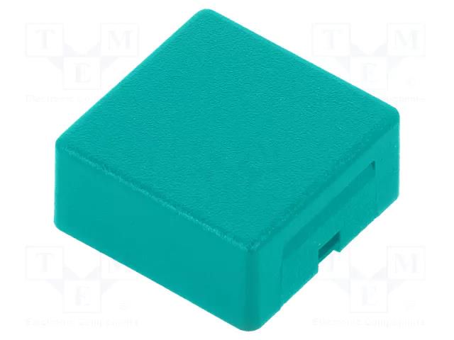 Button; 15x15mm; square; green; AML; Application: AML HONEYWELL AML51-C10G