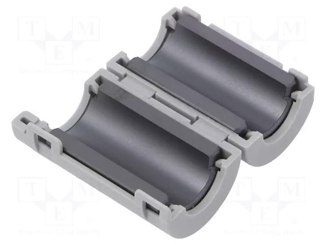 Ferrite: two-piece; on round cable; A: 36mm; B: 32mm; C: 11mm; grey TDK ZCAT2132-1130