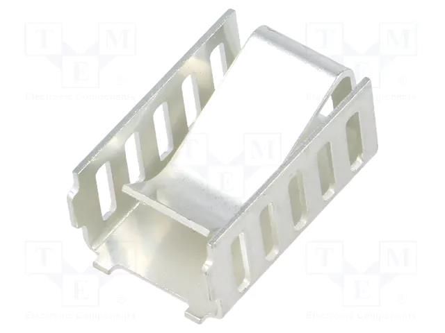 Heatsink: moulded; L: 20mm; W: 13mm; H: 9mm; 23.9K/W; copper; clip-on FISCHER ELEKTRONIK FK259H