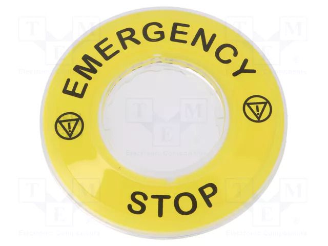 Warning plate; 22mm; Harmony XB4; Ø22mm SCHNEIDER ELECTRIC ZBY9320