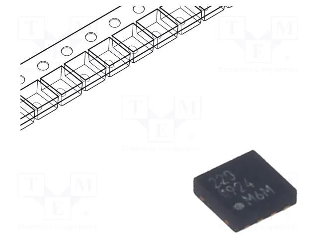 IC: instrumentation amplifier; 500kHz; Uoper: 2÷5.5V; VDFN8; 20V/V MICROCHIP TECHNOLOGY MCP6C02T-020H/Q8B