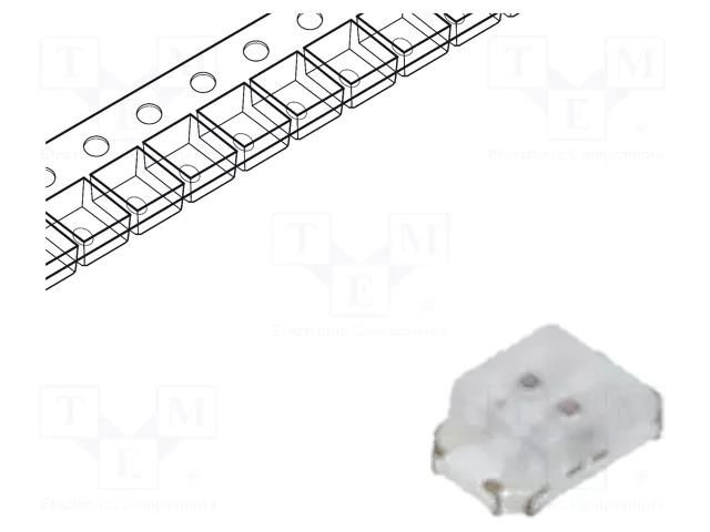 LED; red/yellow-green; SMD; 0805; 1.8÷2.6/1.8÷2.6VDC; 120°; 20mA OPTOSUPPLY OSRG0805C1E-0.8T