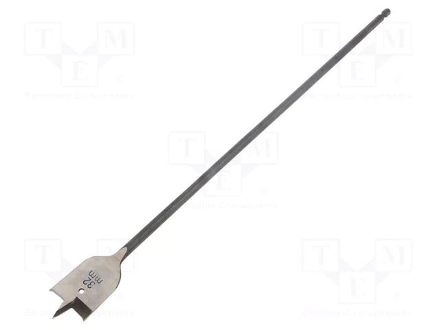 Drill bit; for wood; Ø: 32mm; L: 400mm; high speed steel; 1/4"; Flat C.K CK-T2942-32400