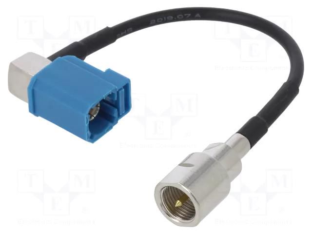 Cable; 100mm; Fakra female,FME male; angled,straight JC Antenna AD.ANT.007