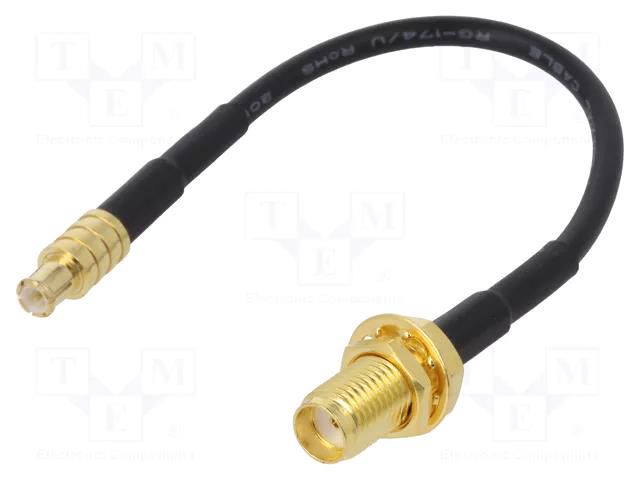 Cable; 100mm; MCX male,SMA female; straight JC Antenna AD.ANT.014