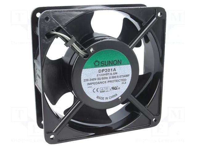 Fan: AC; axial; 230VAC; 119x119x38.5mm; 144m3/h; 44dBA; ball SUNON DP201A2123HBTS