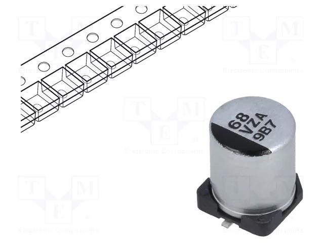 Capacitor: hybrid; 68uF; 35VDC; ESR: 35mΩ; ZA; SMD; ±20%; -55÷105°C PANASONIC EEHZA1V680XP