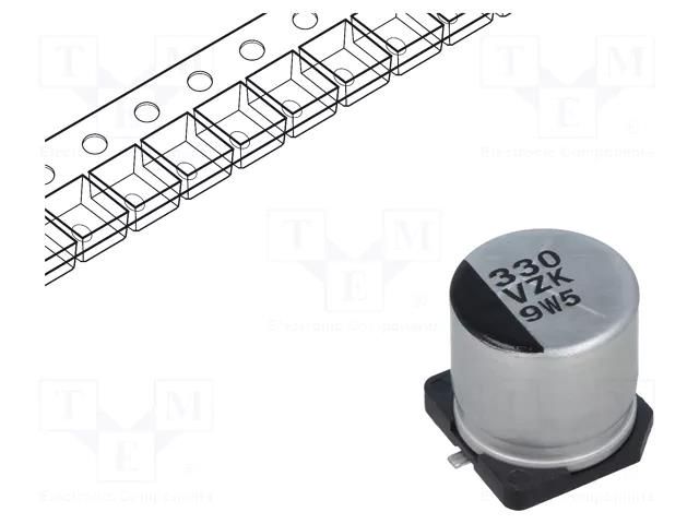 Capacitor: hybrid; 330uF; 35VDC; ESR: 20mΩ; ZK; SMD; ±20%; -55÷125°C PANASONIC EEHZK1V331P