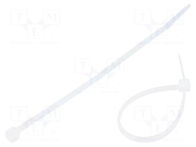 Cable tie; L: 100mm; W: 2.5mm; natural; polyamide; 80N; Ømax: 21mm FIX&FASTEN FIX-S-2.5X100/N