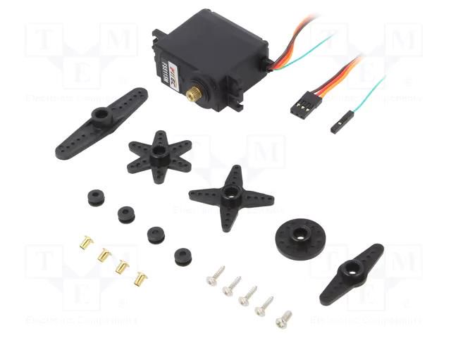 Motor: servo; 4.8÷6VDC; standard; analogue; 40.8x20.1x38mm; metal POLOLU POLOLU-3443