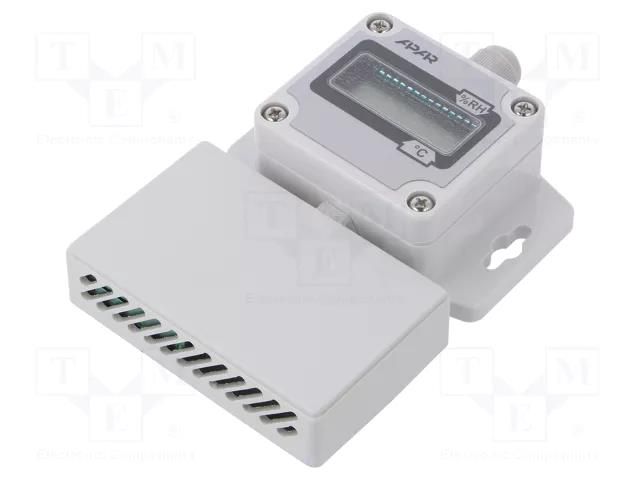 Converter: particle, temperature and humidity; Usup: 10÷30VDC APAR AR258/LCD/U